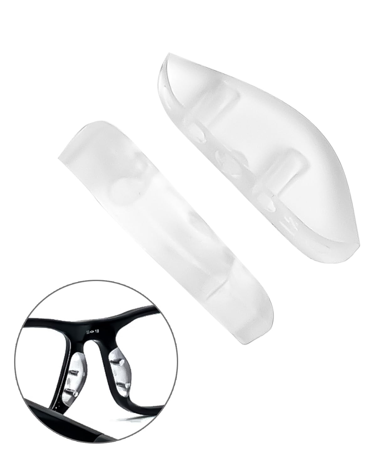 Nose pad replacement being fitted to Oakley Chamfer/Splinter frames