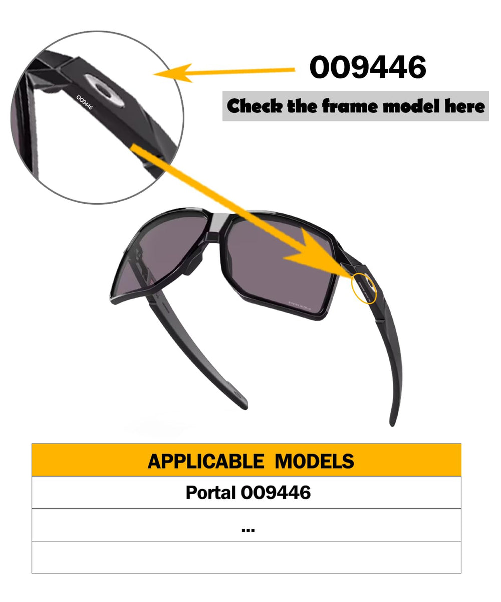 No-slip silicone nose pads for OO9446 sunglasses