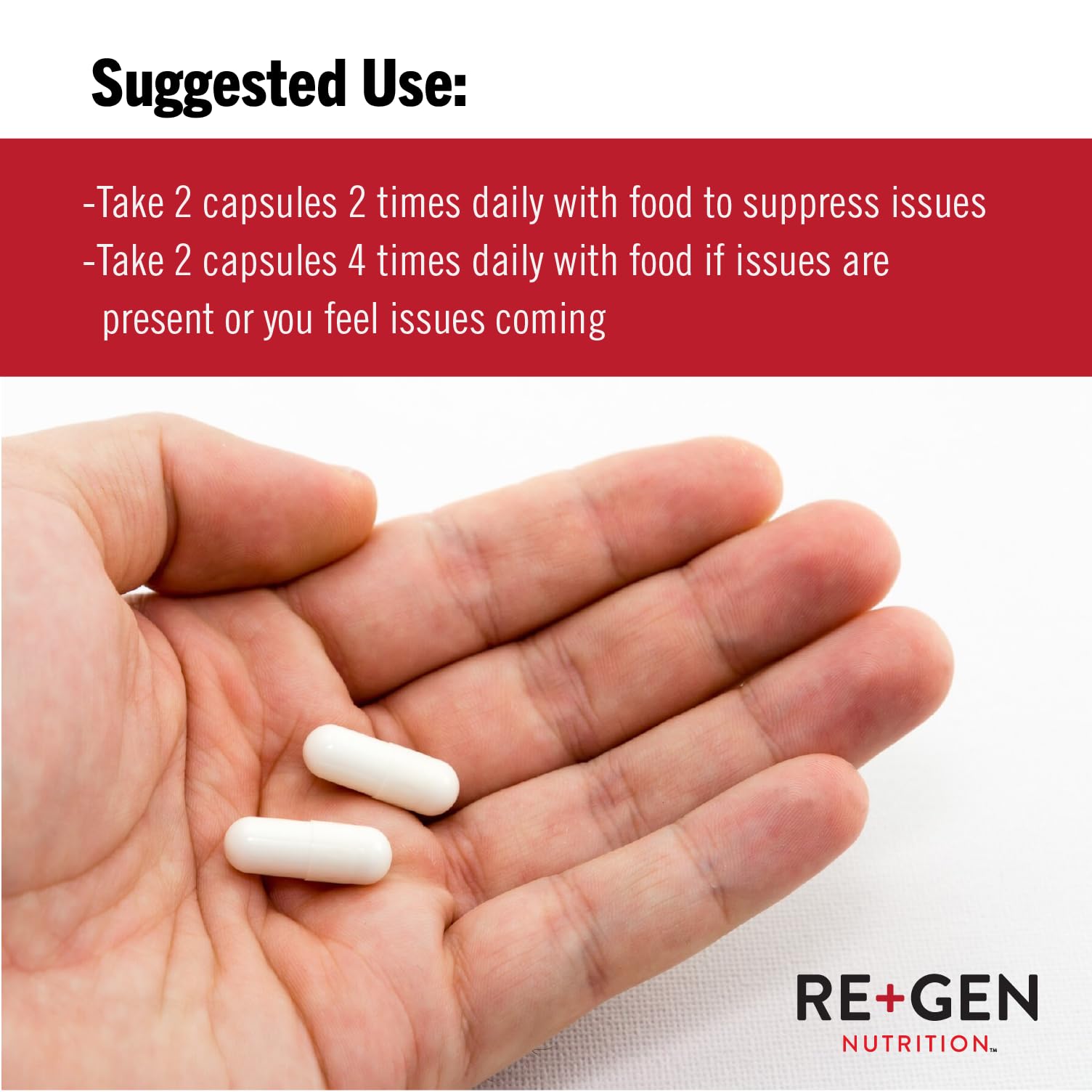 Close-up of 120 capsules in the bottle