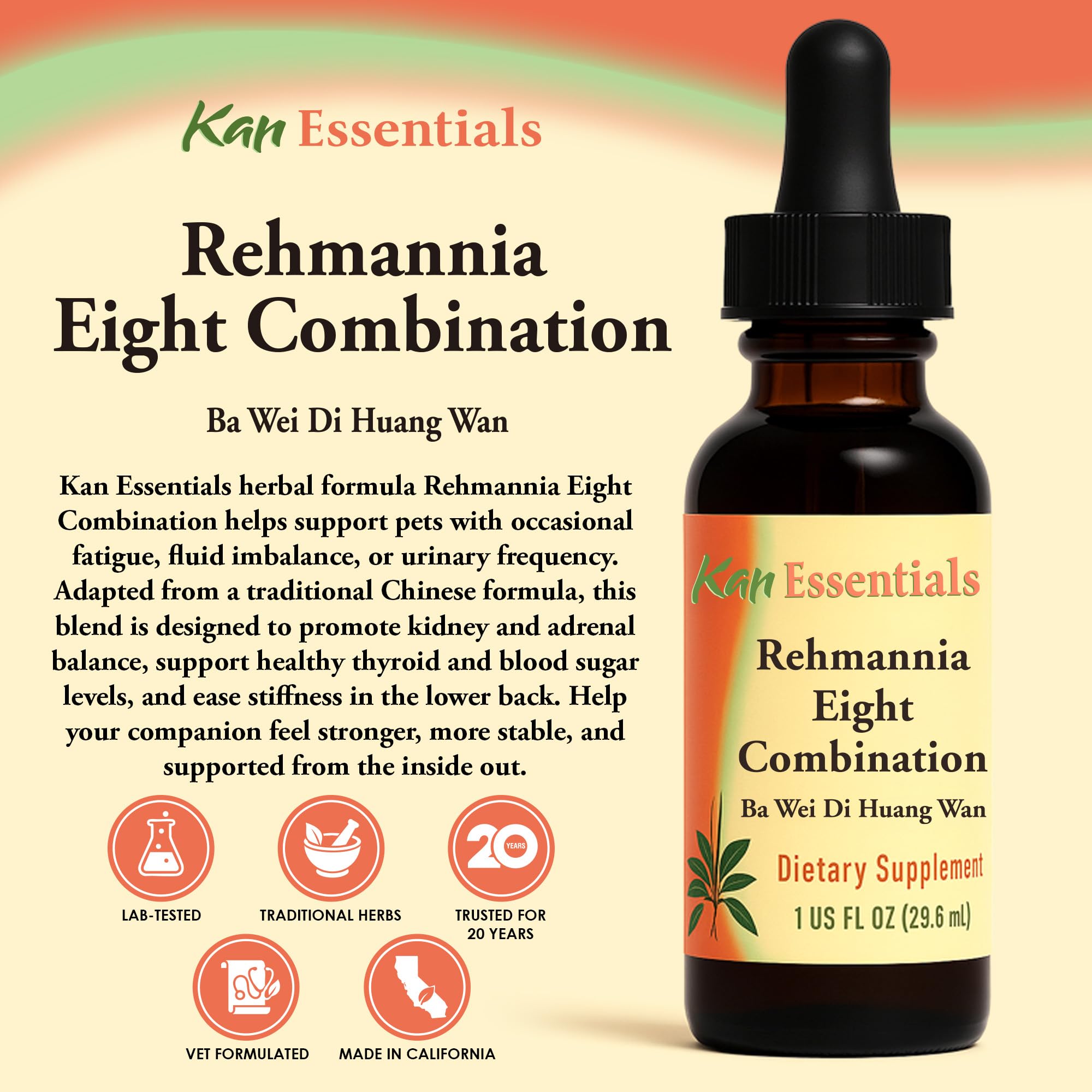 Close-up of Rehmannia Eight ingredients including astragalus, licorice, and ginseng.