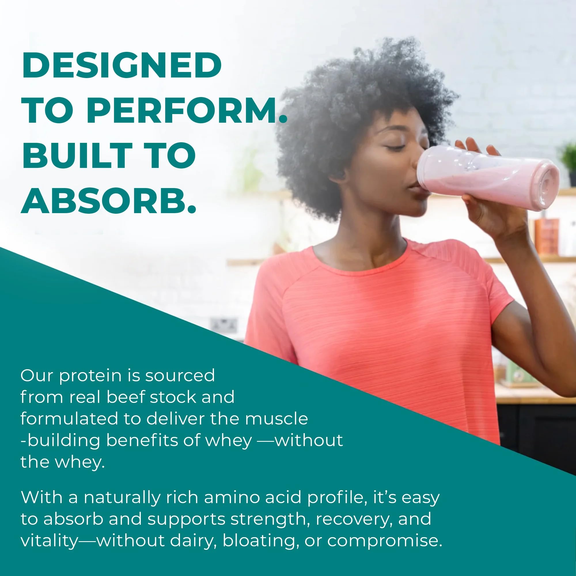 Reignite Wellness bone broth-inspired powder with collagen-friendly amino acids.