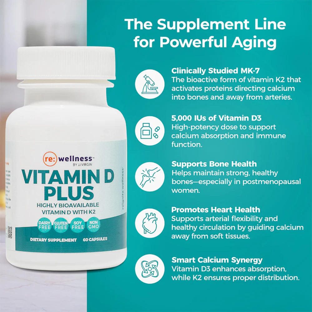 Label highlighting 2000 mcg Vitamin K2 MK4