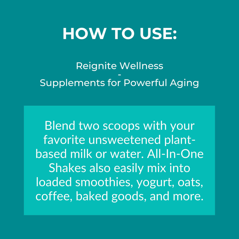 Reignite Wellness shake endorsed by JJ Virgin for mindful nutrition.