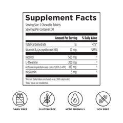 Sleep Candy lemon chewable tablets close-up