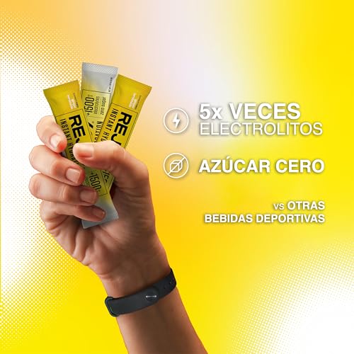 Open electrolyte packet ready to pour