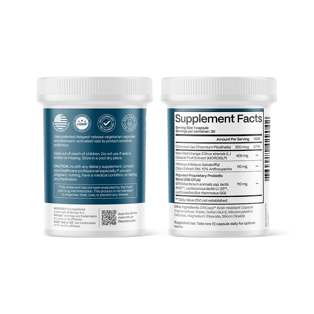 Rejuveen Provitalean packaging shot highlights a 30-count vegetarian supplement.
