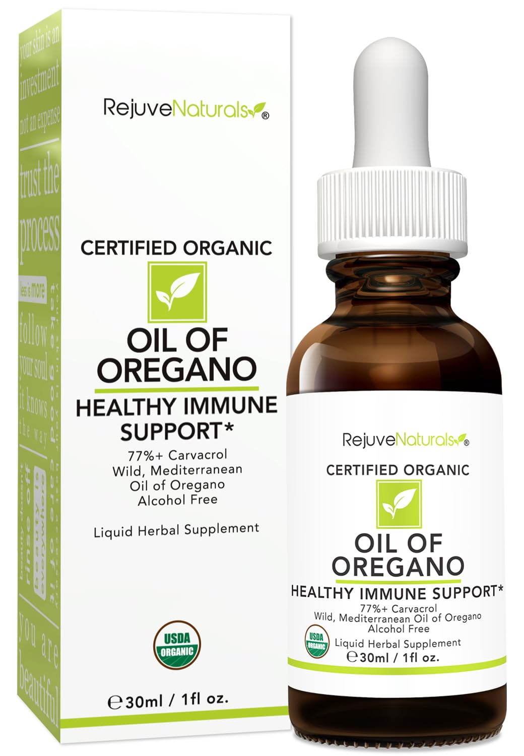 RejuveNaturals Organic Oil of Oregano 1 oz bottle