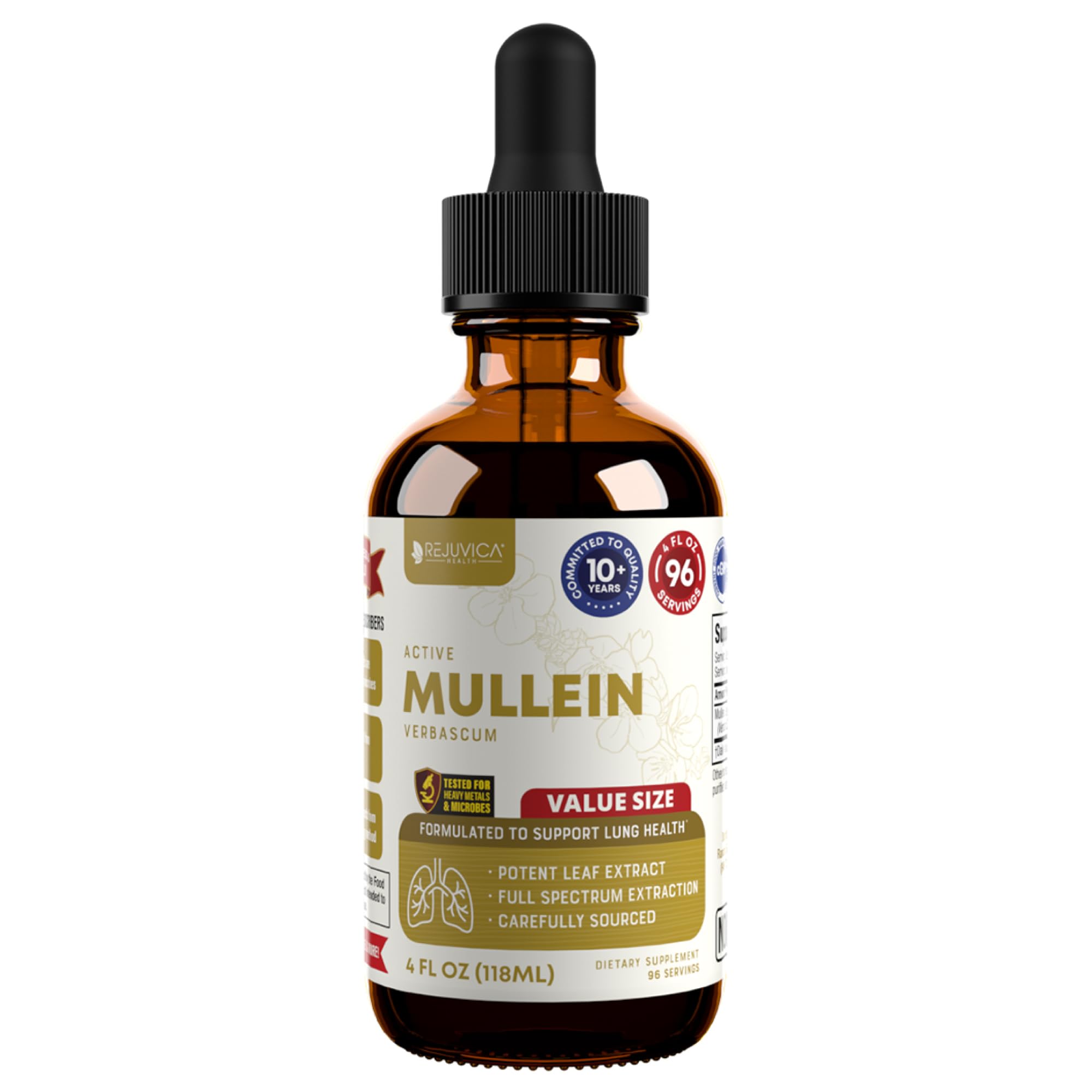 Hands using dropper to apply tincture to tongue