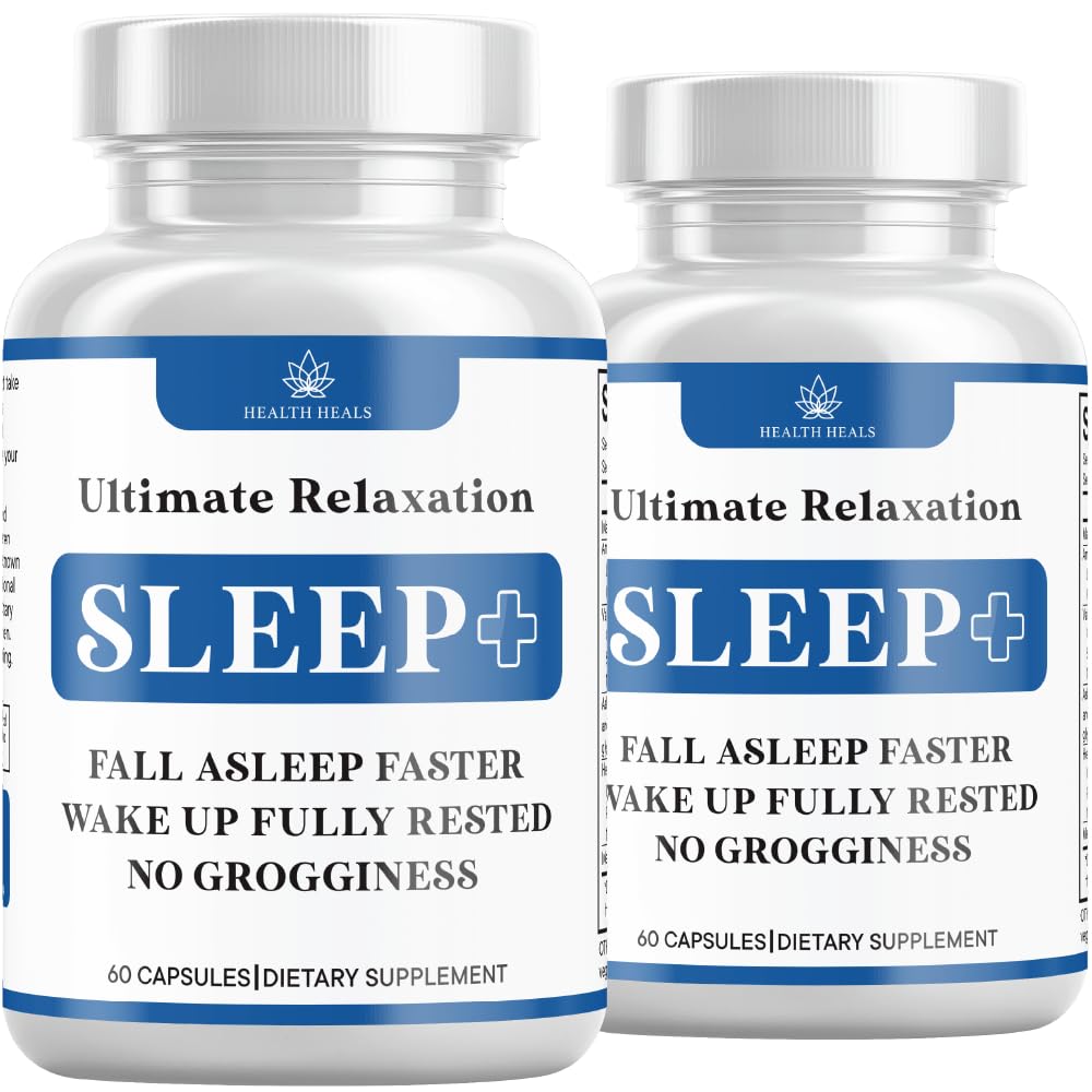Health Heals Relaxation Sleep Aid bottle with chamomile and calming ingredients