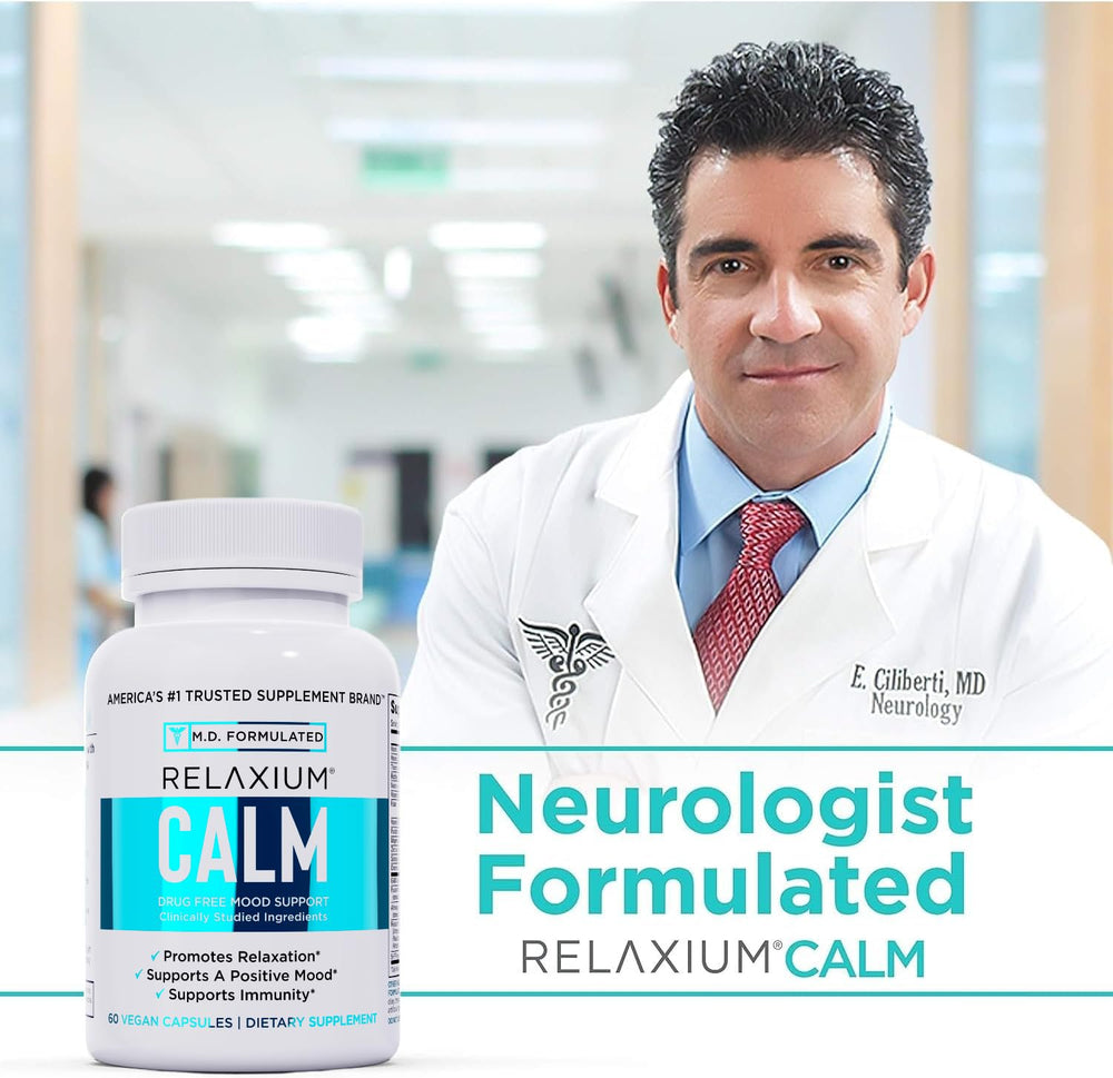 5-HTP capsules and Relaxium Calm ingredients