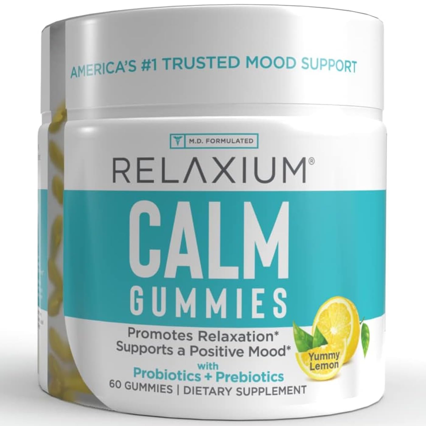 Relaxium Calm Gummy bottle front label
