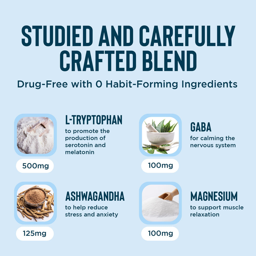 Close-up shot of Relaxium Sleep Aid capsules