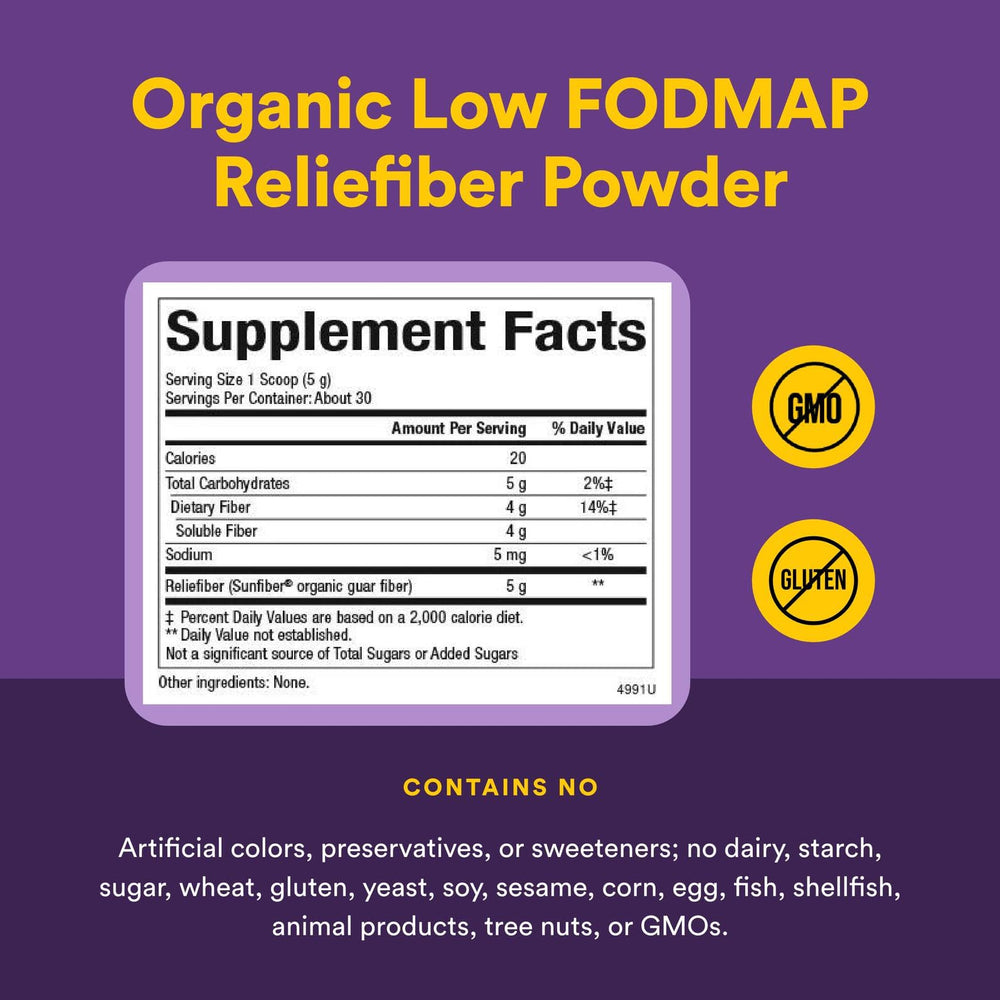 5 g Reliefiber powder scoop with the powder