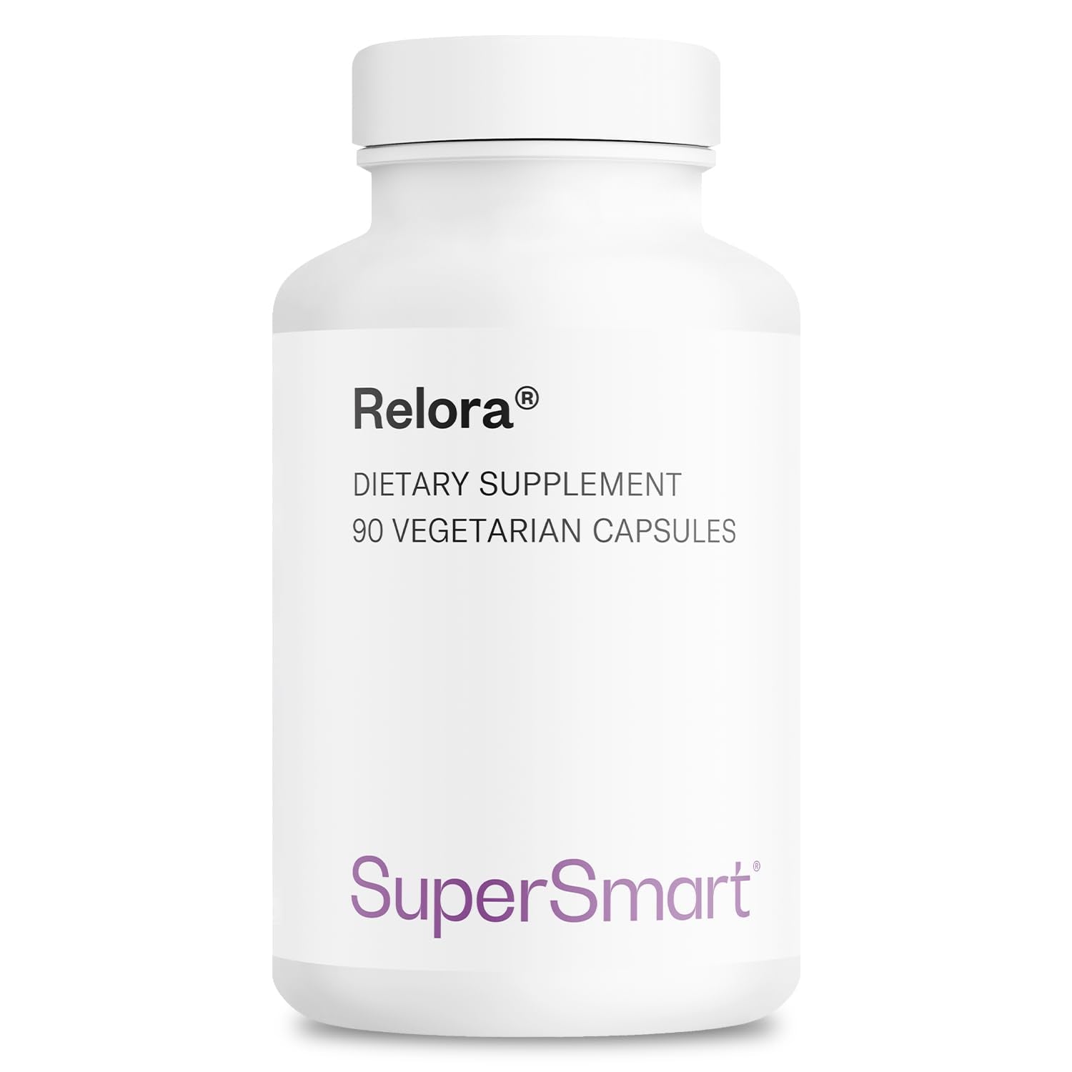 SuperSmart Relora 750mg bottle label with Magnolia officinalis and Phellodendron amurense