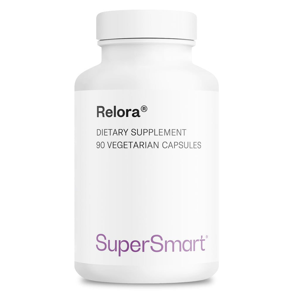 SuperSmart Relora 750mg bottle label with Magnolia officinalis and Phellodendron amurense