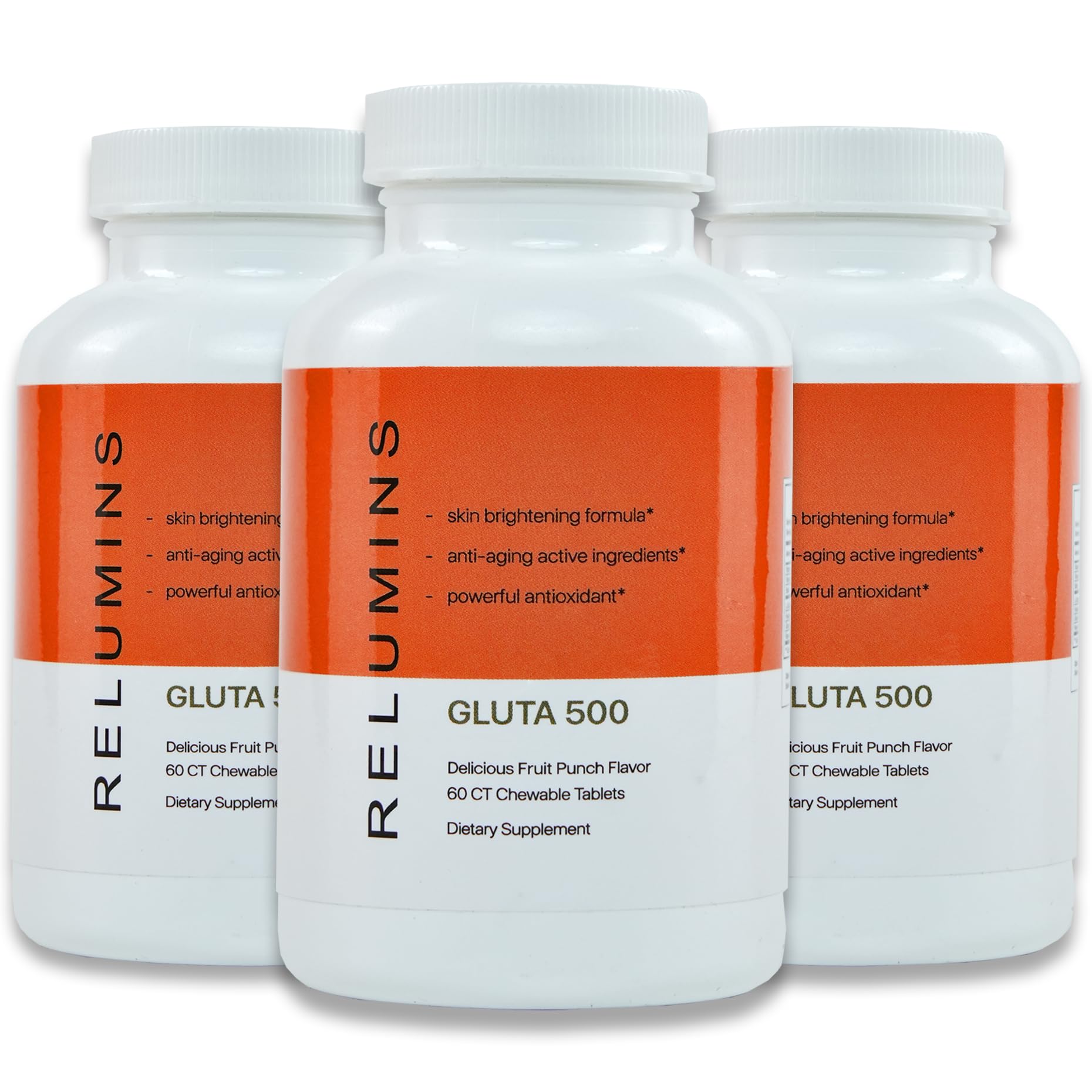 Relumins Gluta 500 chewable tablets main product image