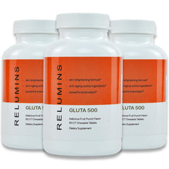 Relumins Gluta 500 chewable tablets main product image