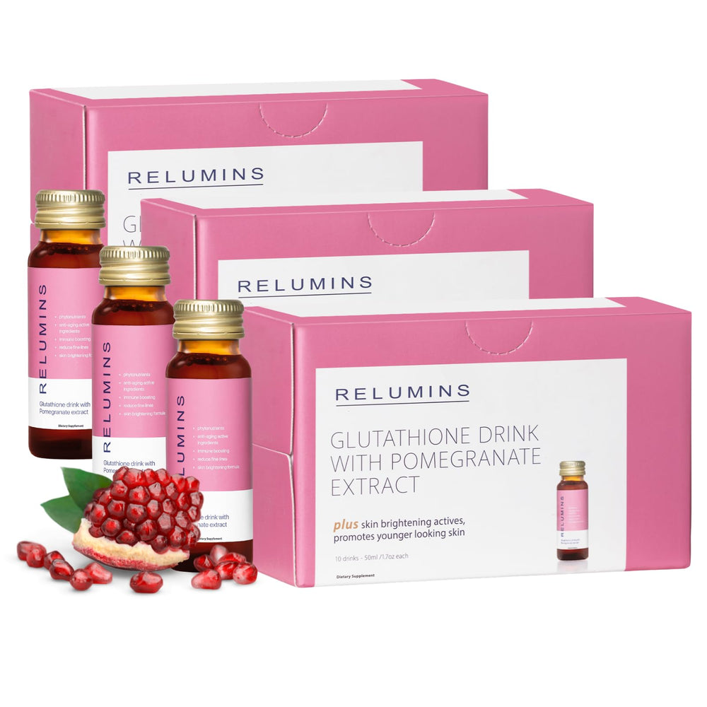 Relumins Glutathione Hydration Shots Holiday Glow bottle 50ml