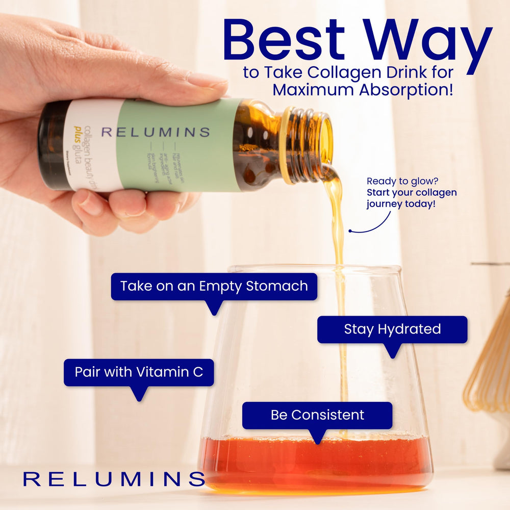 Relumins hyaluronic droplet texture close-up demonstrating hydration boost