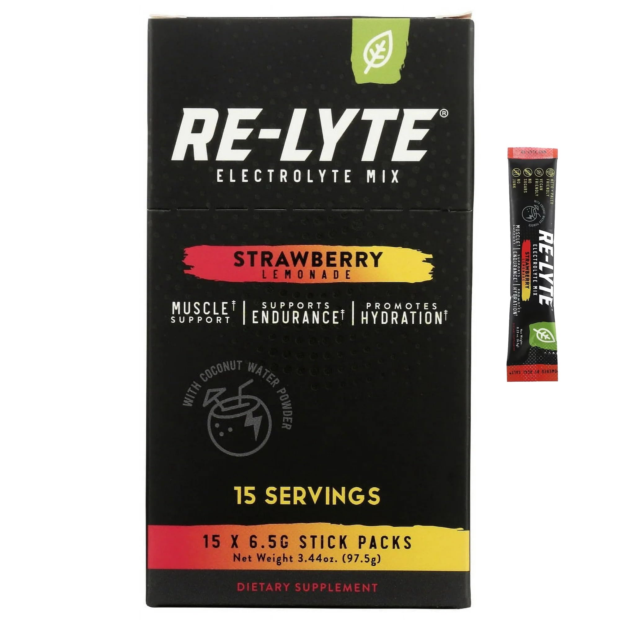 RELyte Re-Lyte prepared drink glass highlighting a refreshing hydration moment.