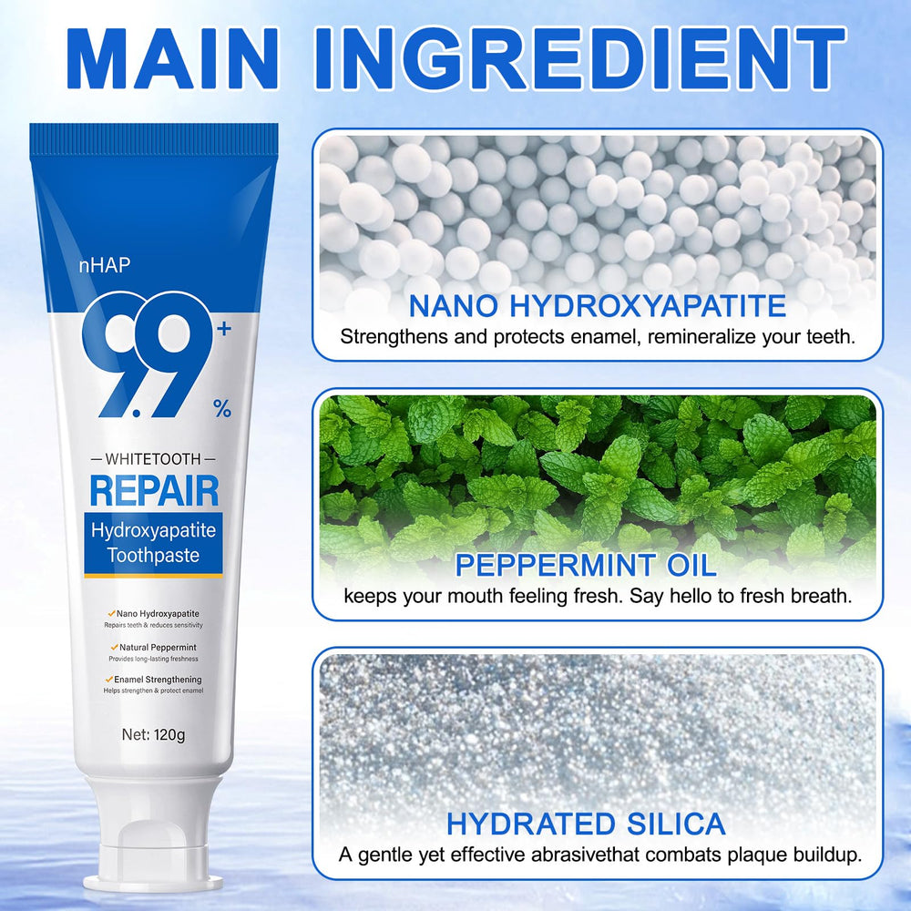 Remineralization with nano hydroxyapatite toothpaste