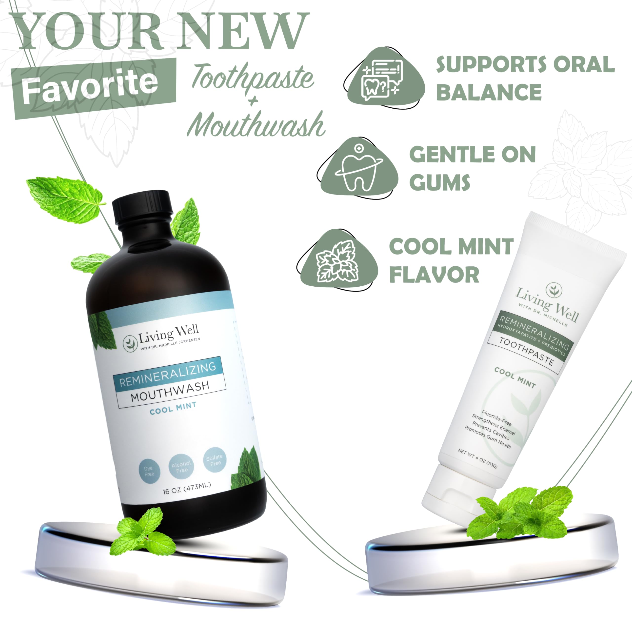 Remineralizing toothpaste front view