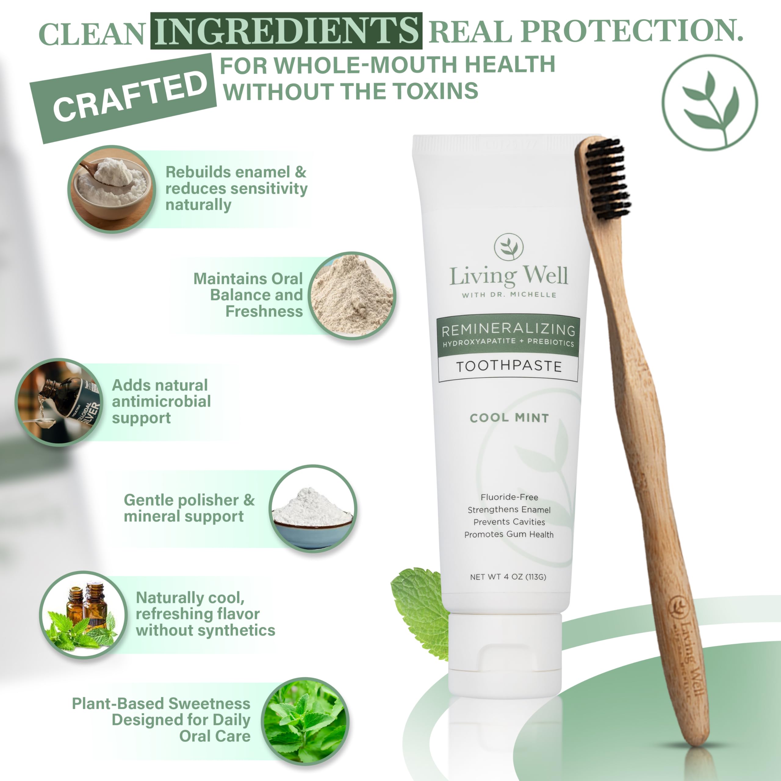 Remineralizing toothpaste packaging