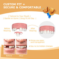 Removable and easy-to-clean dentures