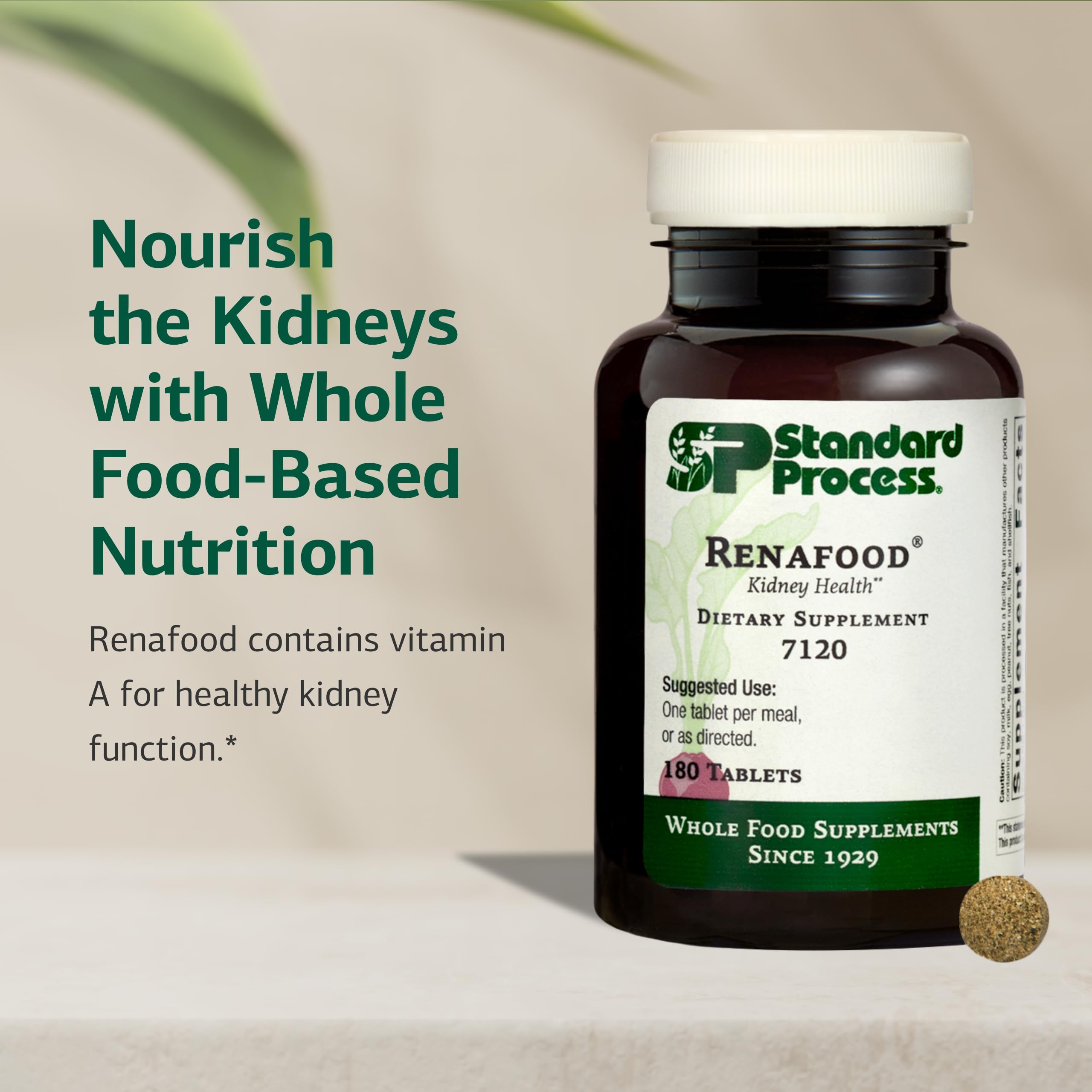 Renafood bottle highlighting antioxidant vitamin A