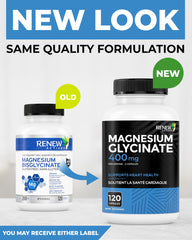 Two magnesium glycinate capsules (400 mg per serving)