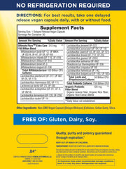 Close-up of label showing 150 billion cultures and 40 strains