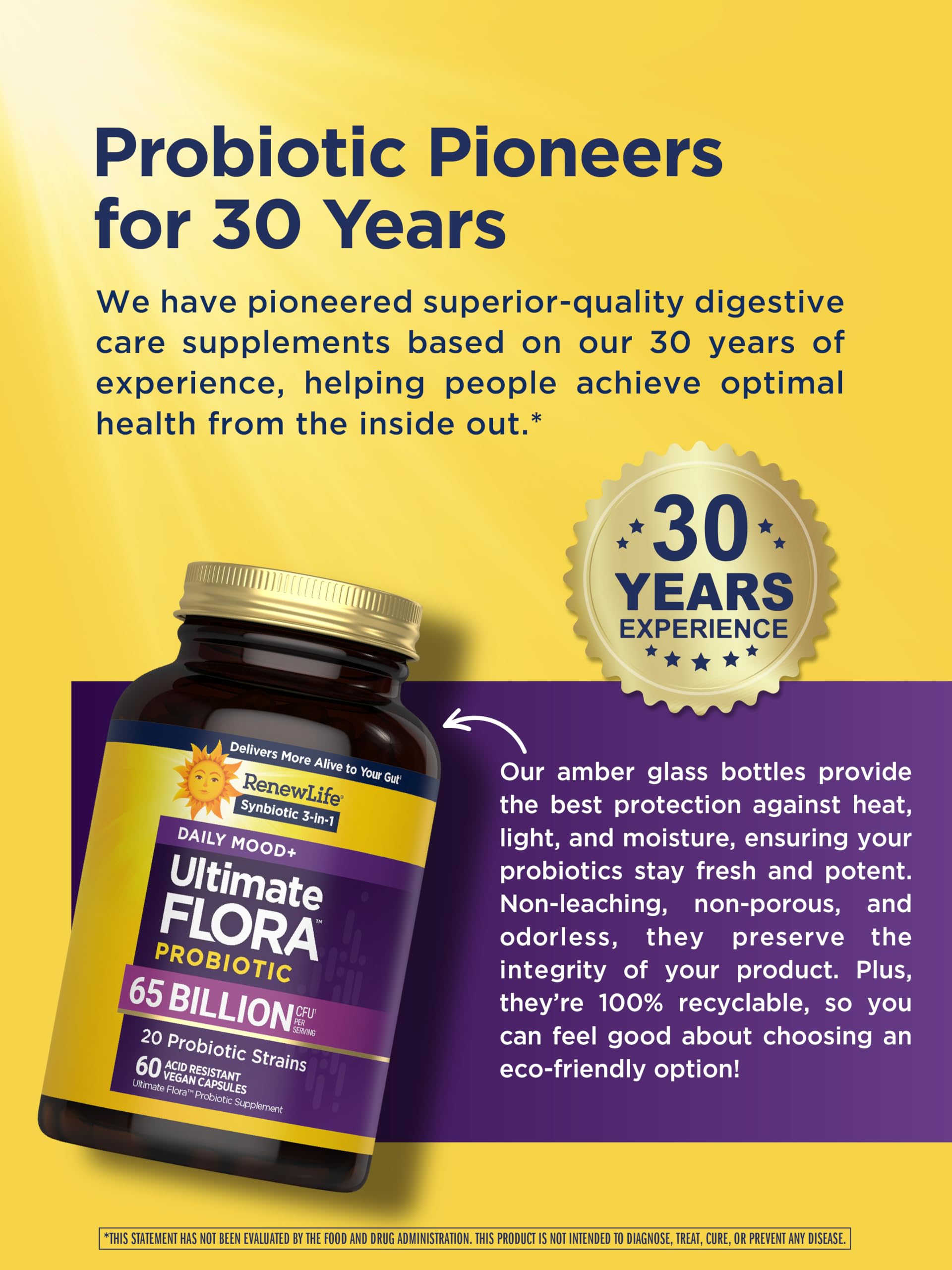 Contains 20 diverse probiotic strains including Bifidobacteria