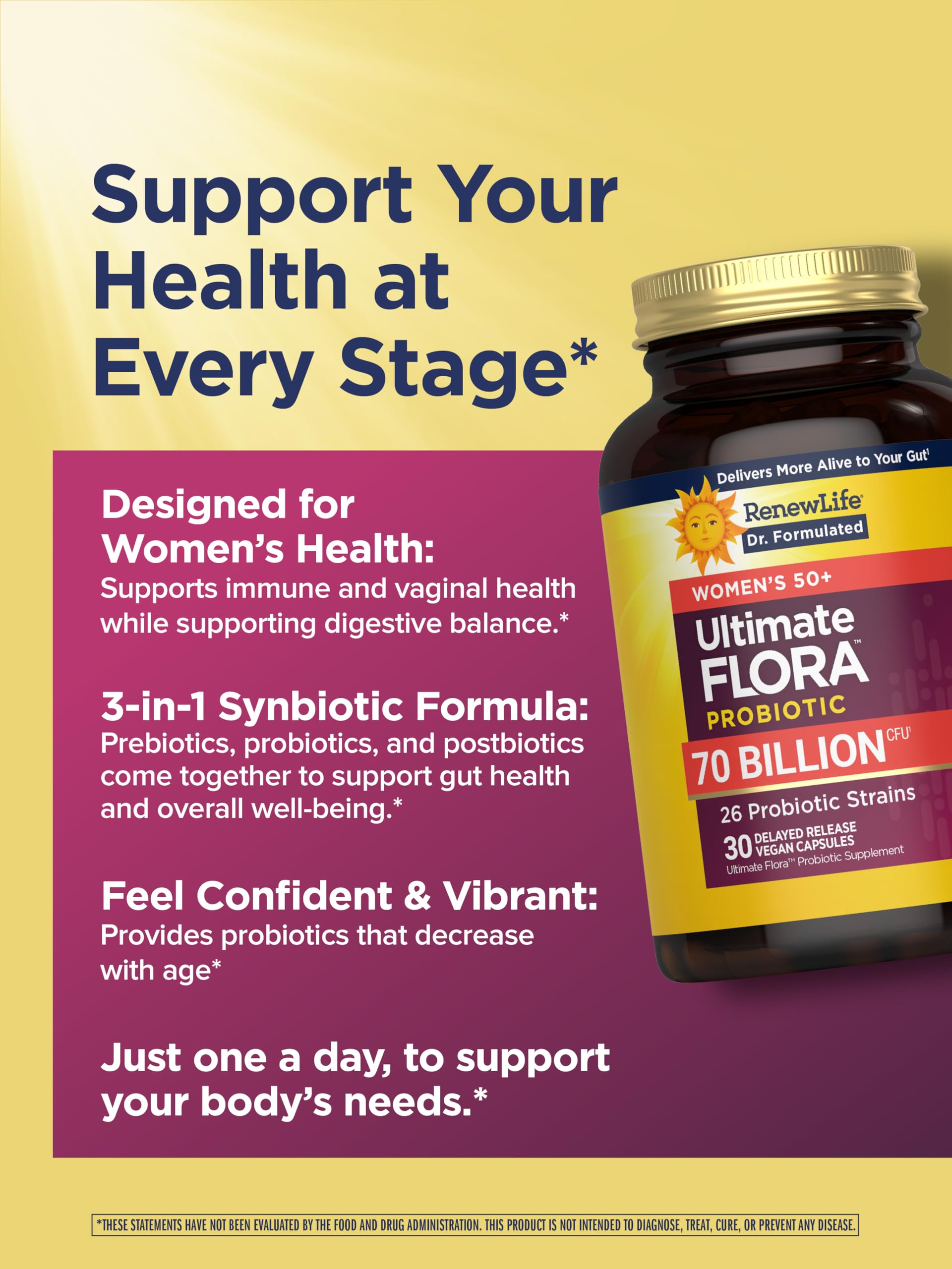 Digestive health concept with probiotic capsules
