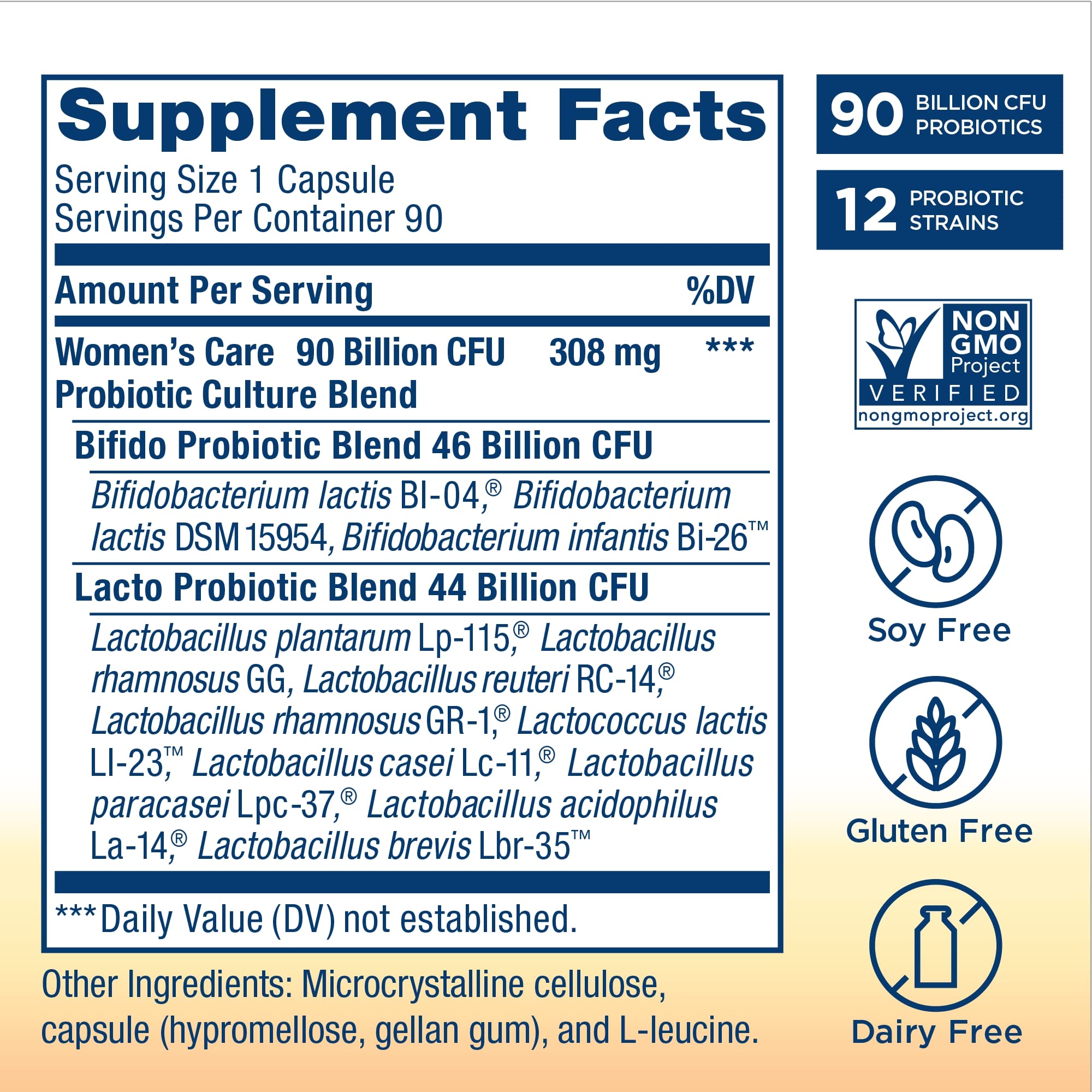 Front packaging of Renew Life Ultimate Flora Women's Care Probiotic