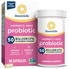 Renew Life Women's Probiotic Capsules 50 Billion CFU 60-count hero image