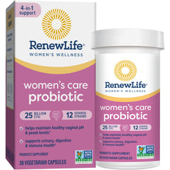 Renew Life Women's Probiotic capsules label - 30-count