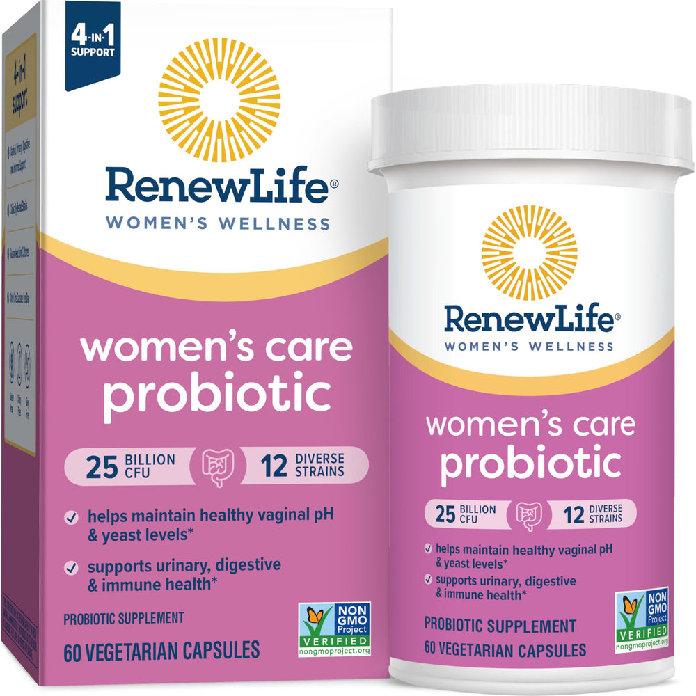 Packaging image of Renew Life Women’s Wellness Probiotic 60-count