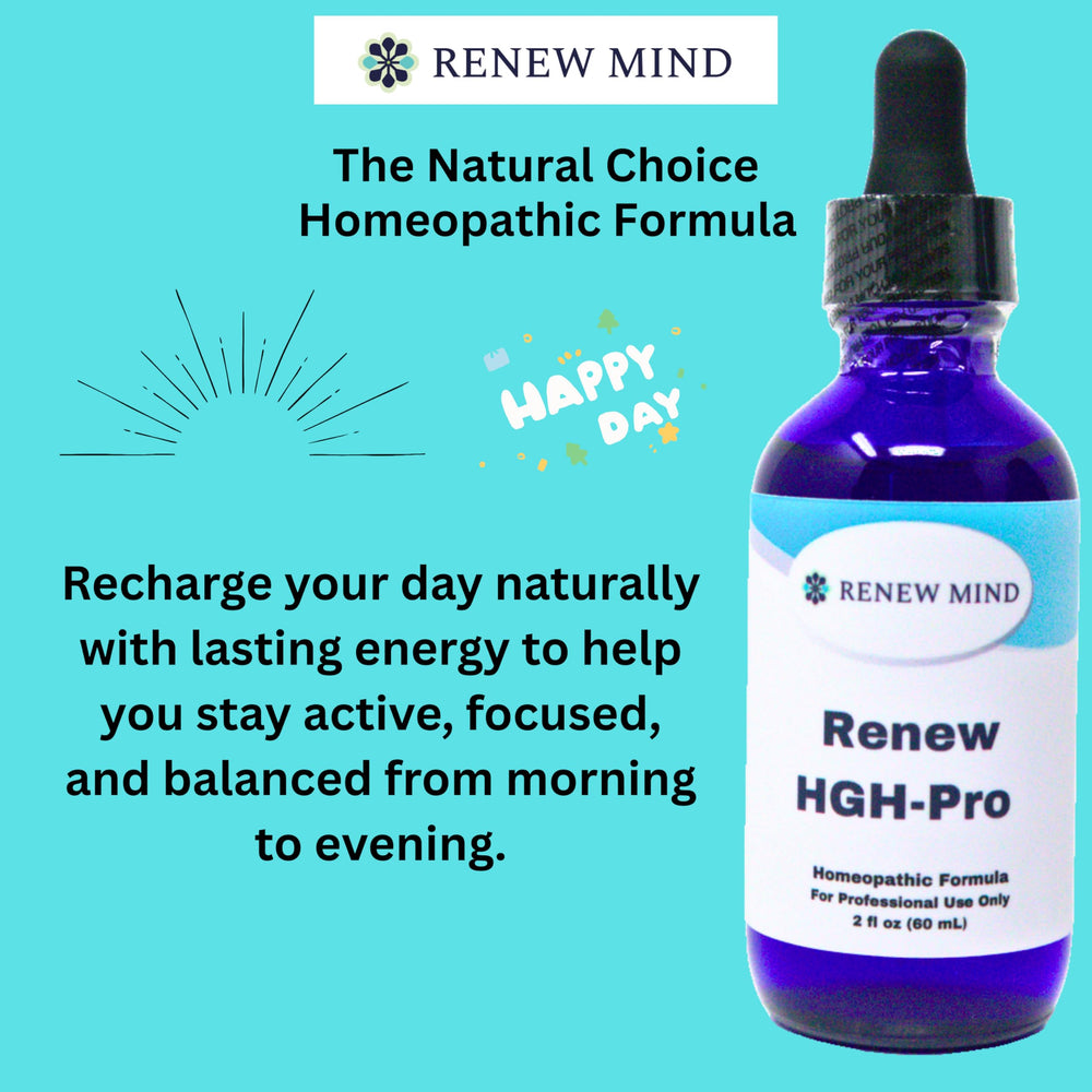 RENEW MIND Renew HGH Pro dropper highlights easy, fast-absorbing liquid delivery.