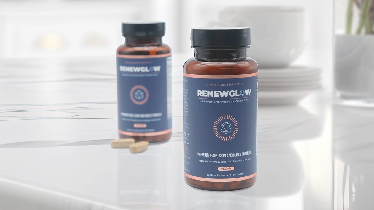 Concept image of healthy hair, skin, and nails