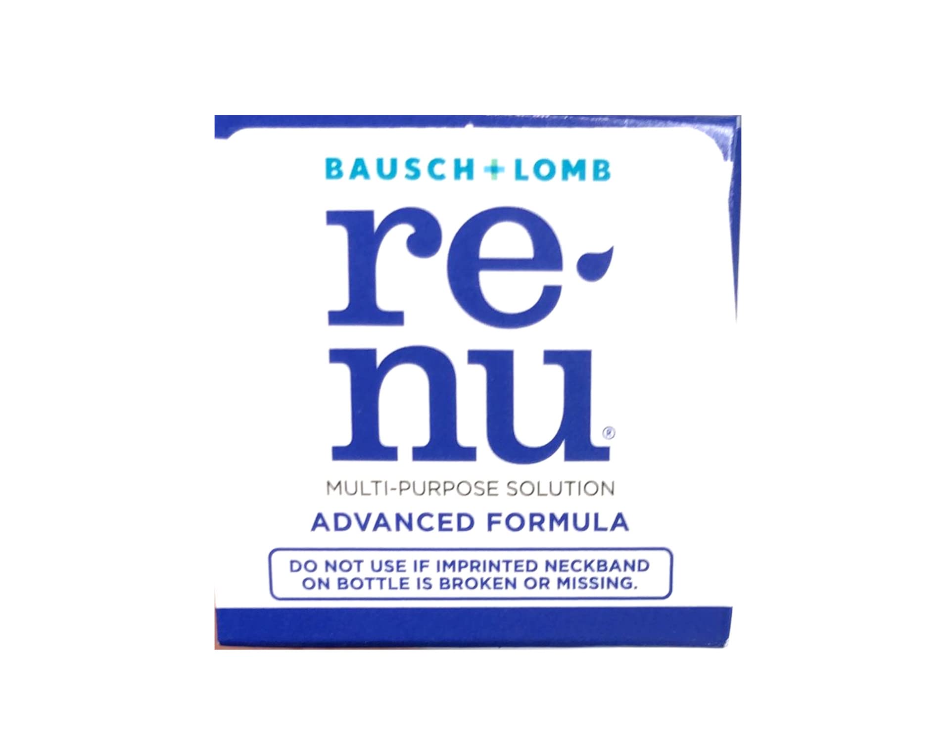 Renu Advanced Formula ideal for rinsing and storing contact lenses