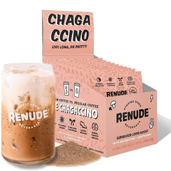 Renude Chagaccino packaging and product shot