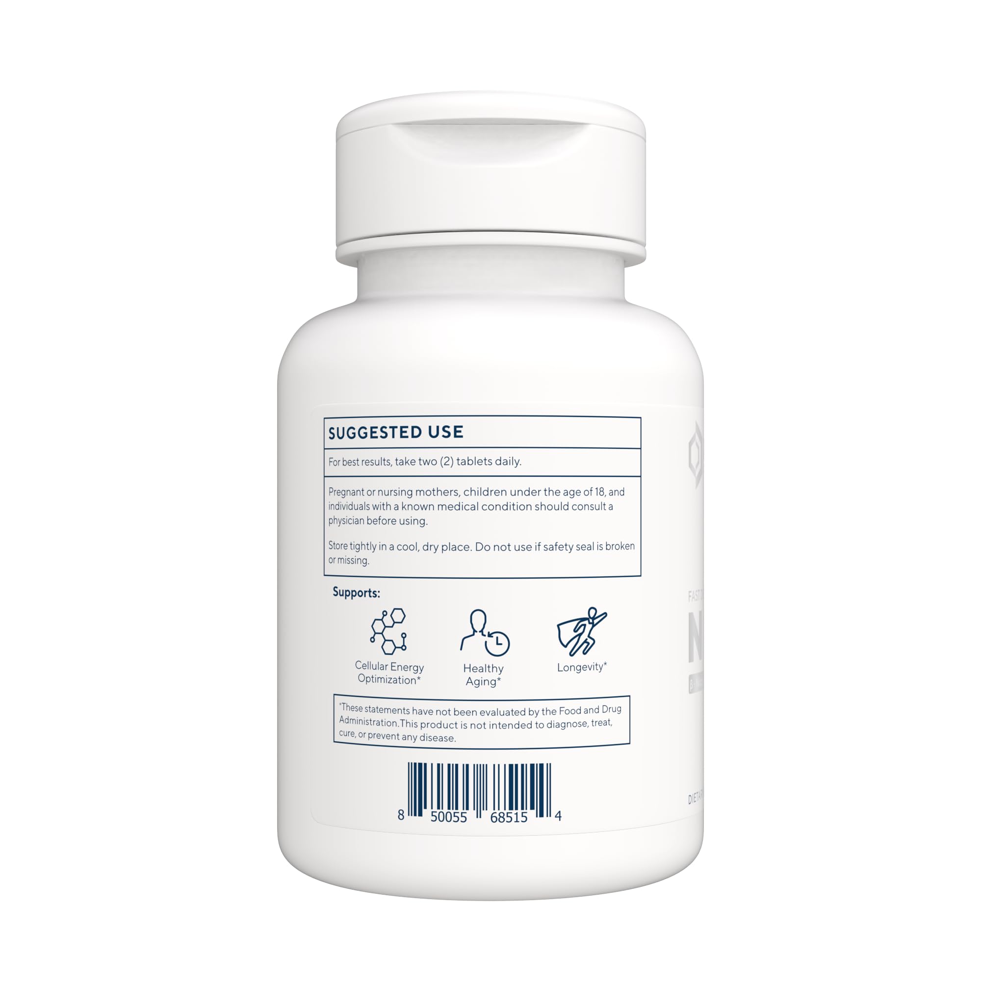 125 mg NMN per serving indicated on the bottle