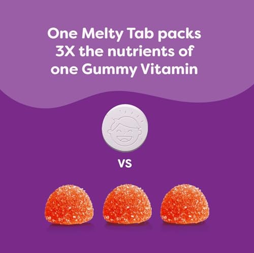 Melty vitamin tabs dissolving in water