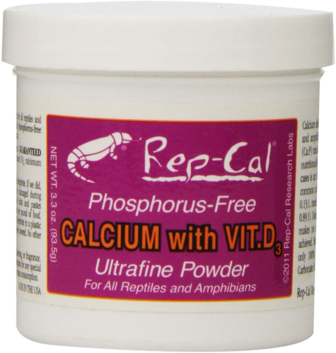 Rep-Cal Ultrafine Calcium with Vitamin D3 powder container (3.3 oz) – 2-pack