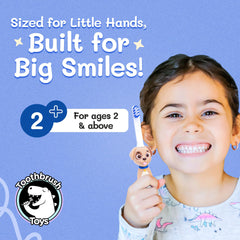 Replaceable brush head for longer-lasting kids toothbrush