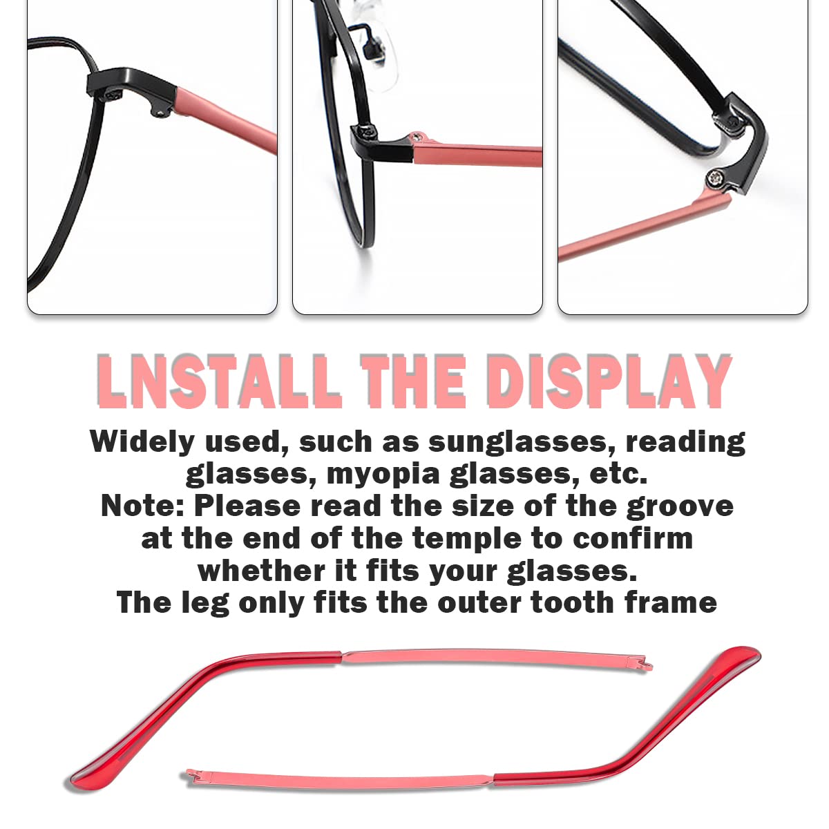 Illustration showing universal compatibility of replacement arm