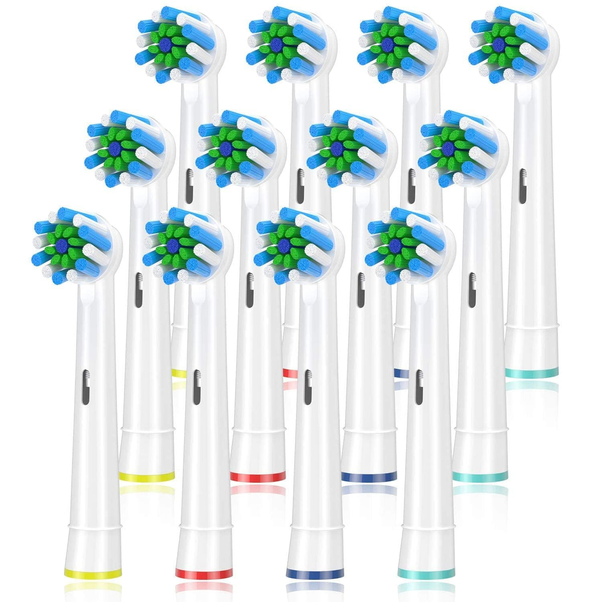 Replacement brush heads for Braun Oral-B white pack of 12.
