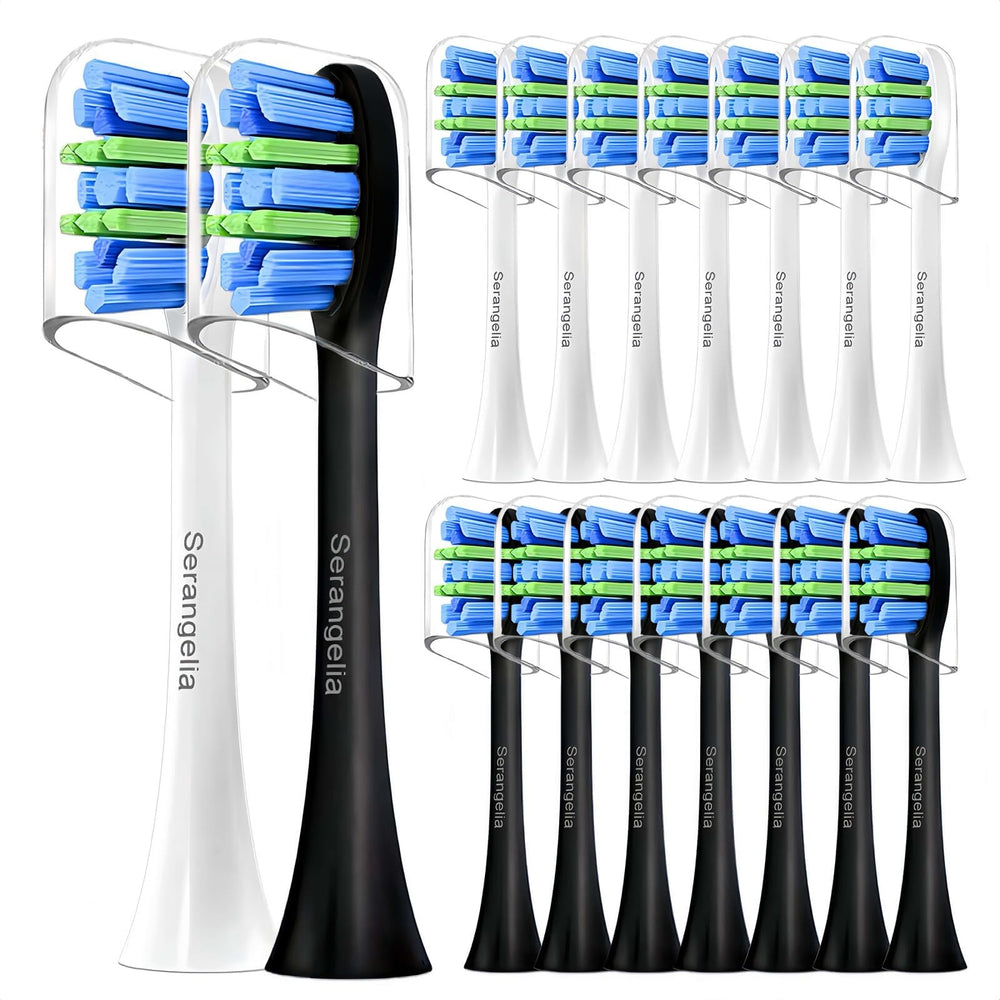 Philips Sonicare compatible brush heads 10-pack, white and black color options