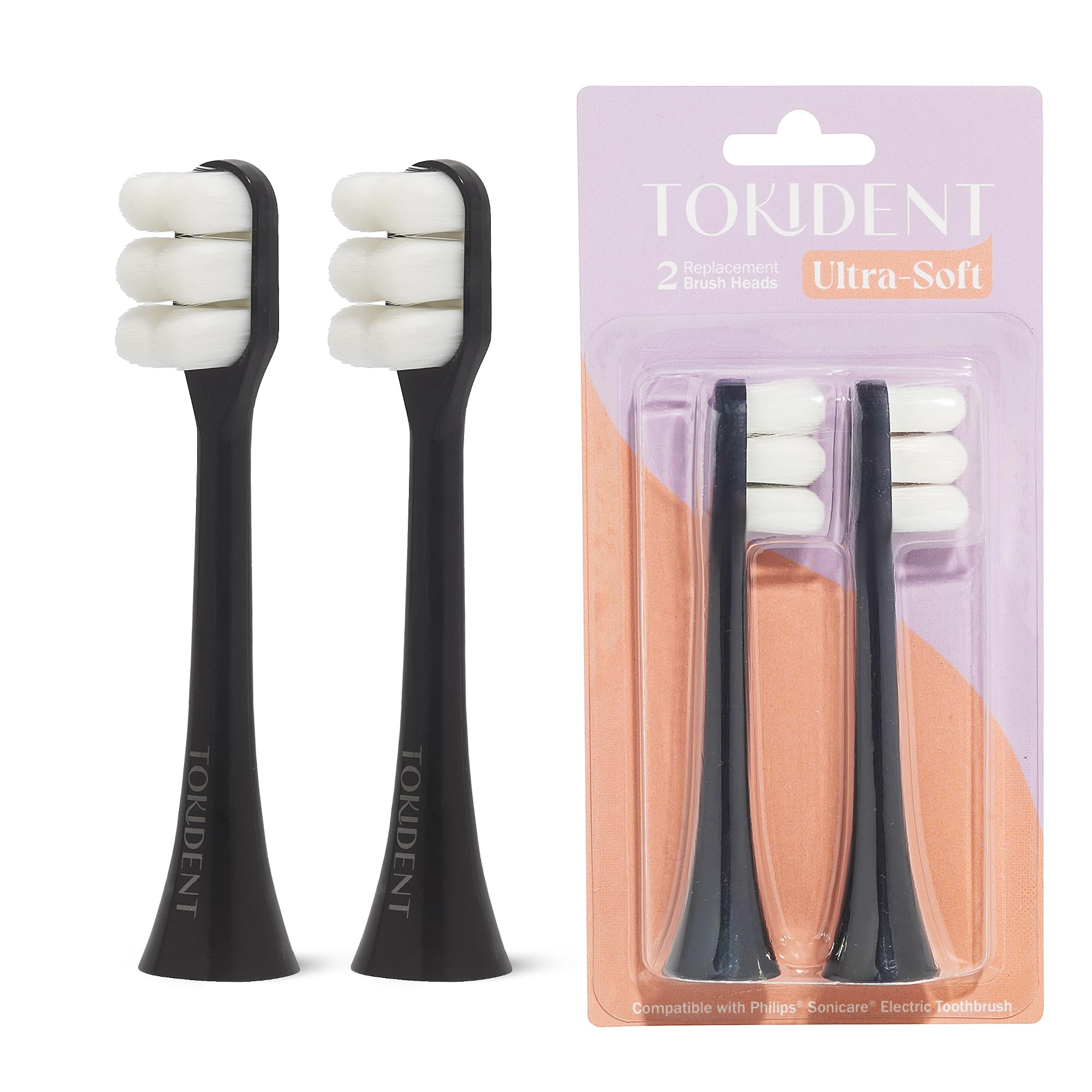 Panda Philips Sonicare replacement heads – ultra-soft nano bristles, 2-pack