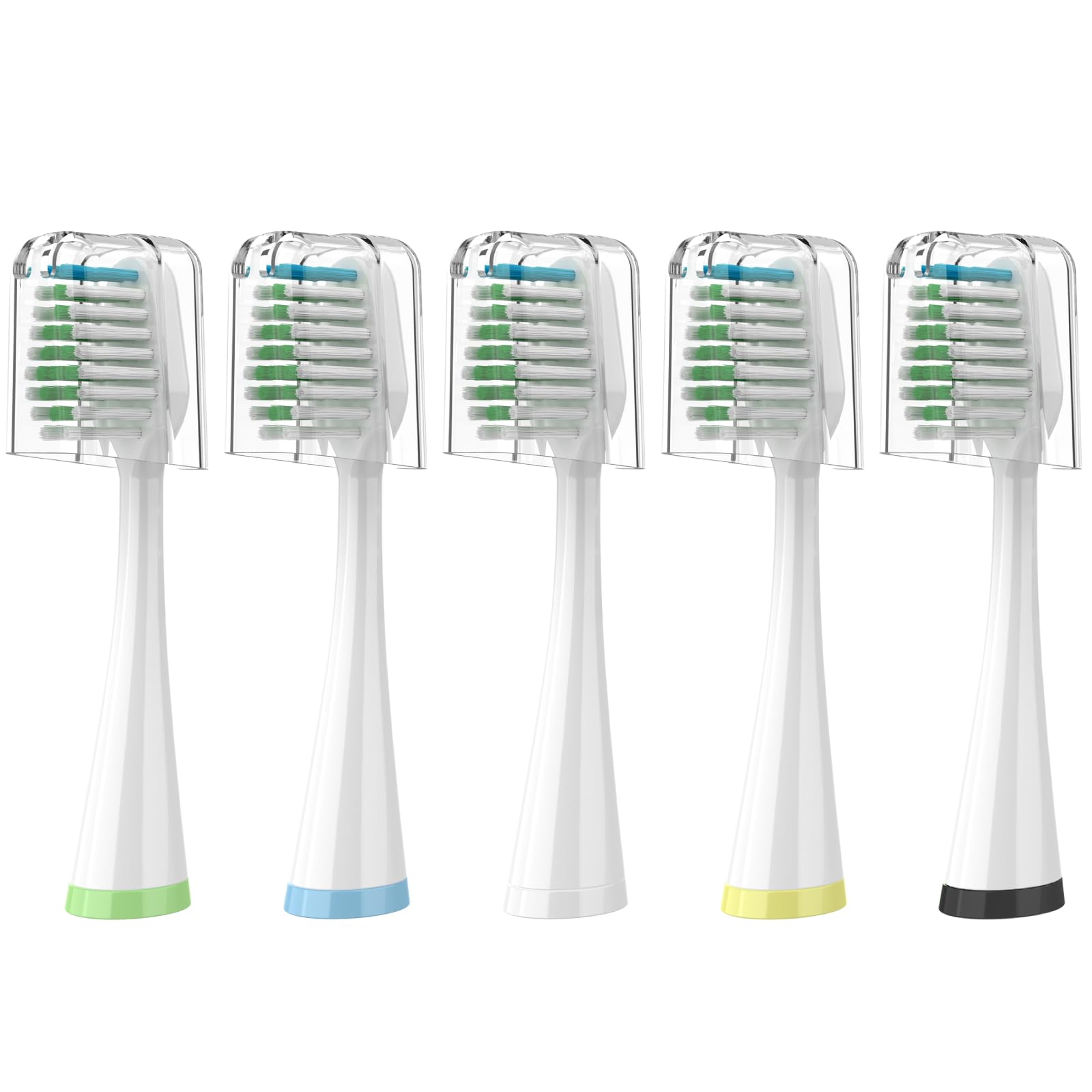 Replacement brush heads for Smile Bright Platinum Sonic Toothbrush – 5 pack